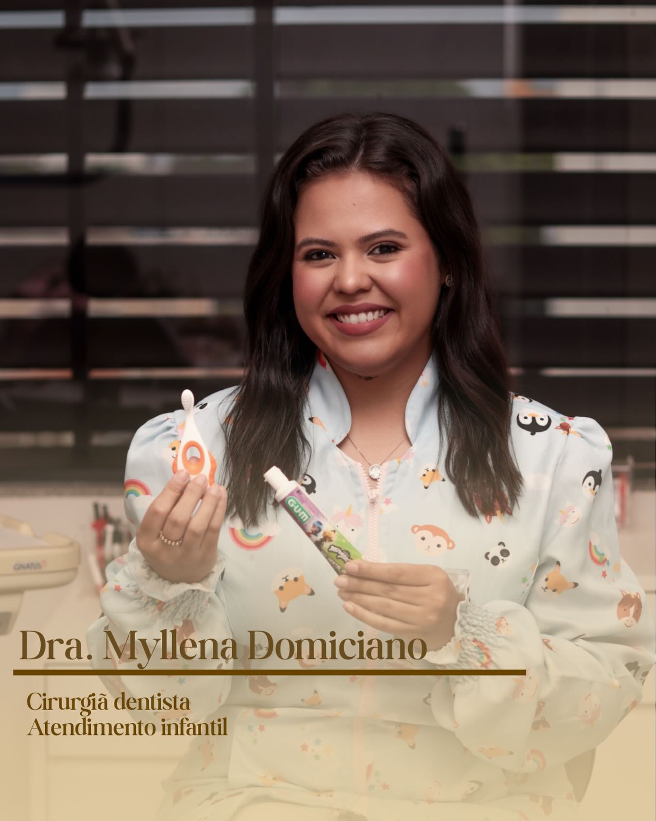 Dra. Myllena Domiciano — cirurgiã dentista, atendimento infantil