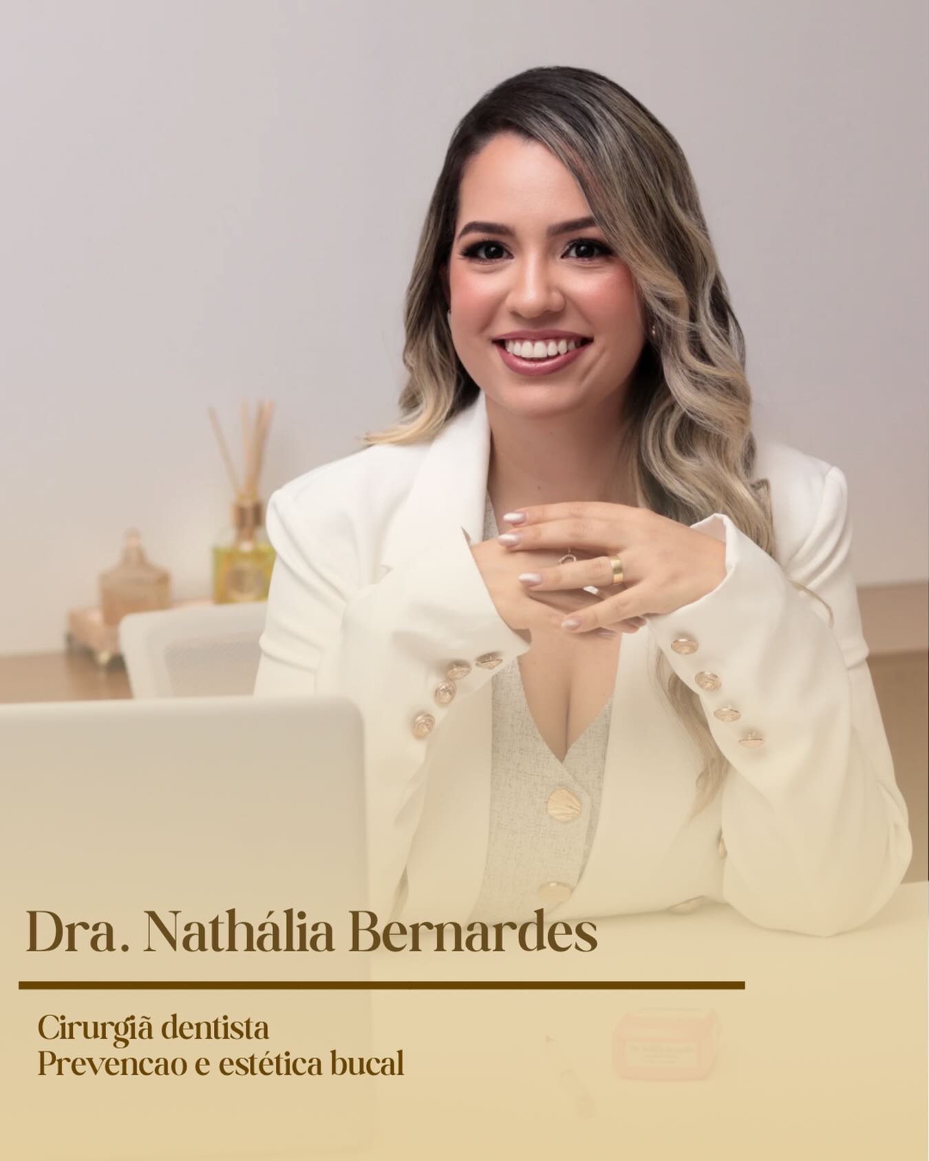 Dra. Nathália Bernardes — cirurgiã dentista, prevenção e estética bucal